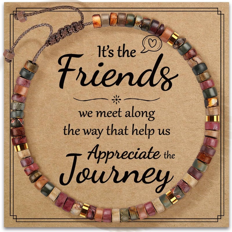ZOKCC Inspirational Gifts Bracelets for Women: Christmas Day Gifts for Women Friends Sister Mom - Healing Natural Stone Beads Bracelets Thinking of you Get Well Soon Gift for Women - Image 1